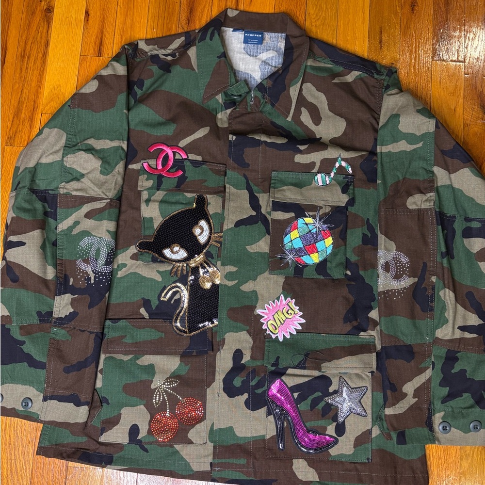 Propper Camouflage Utility Jacket with Patches